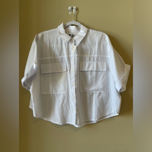 MADEWELL cuffed short sleeve button down - Picture 5 of 7